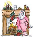 T-01 Fireplace Santa